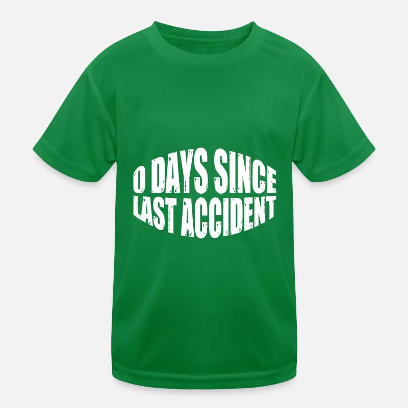 0 Days Since Last Accident 24 Kinder Funktions-T-Shirt