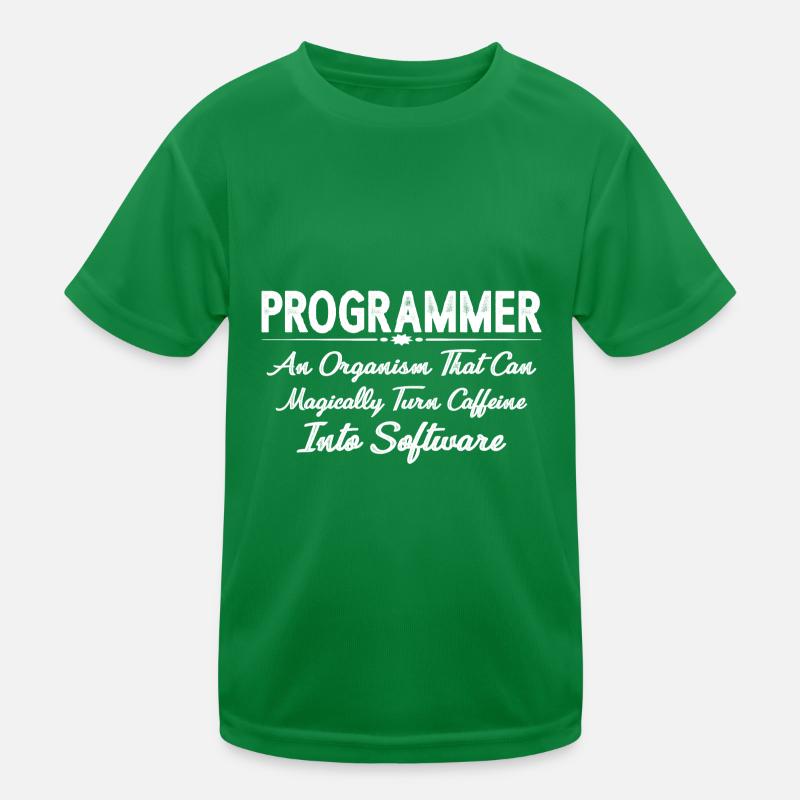 Organism That Can Turn Caffeine Into Software 4 Kids Functional T-Shirt