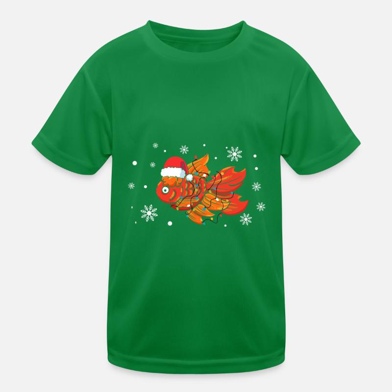 Goldfisch Weihnachten Kinder Funktions-T-Shirt