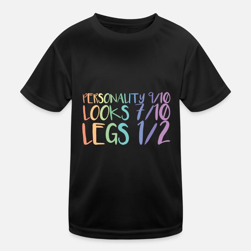 Rollstuhl Rollstuhlfahrer Amputation Bein Kinder Funktions-T-Shirt