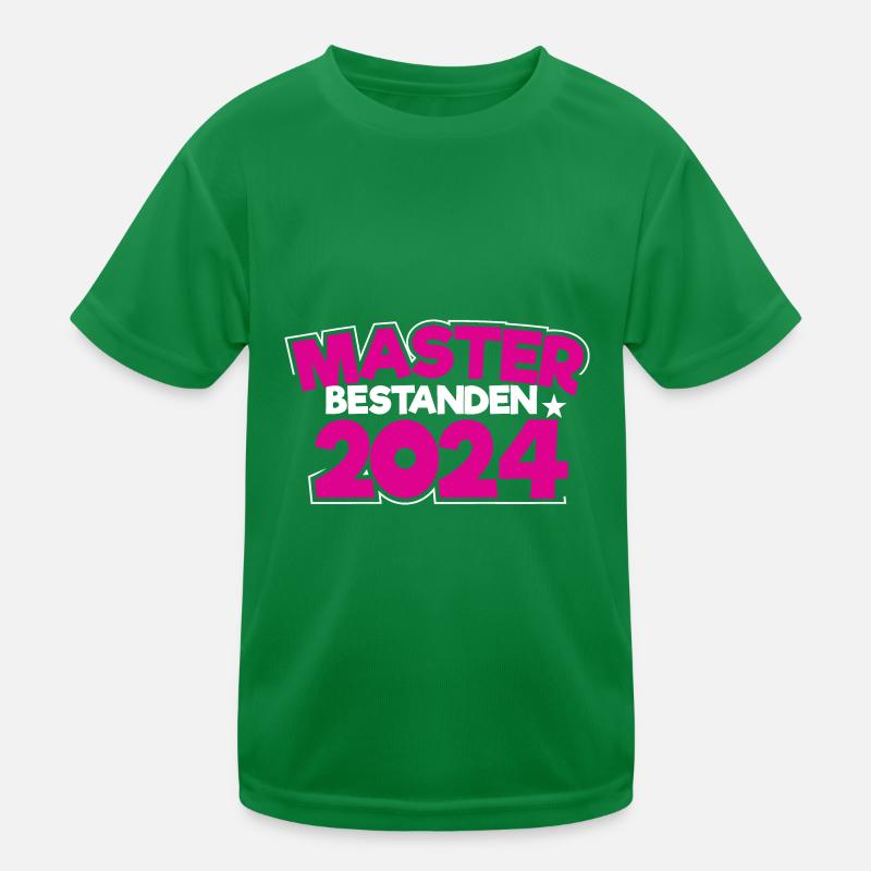 Master bestanden 2024 Masterabschluss Sponsion Kinder Funktions-T-Shirt