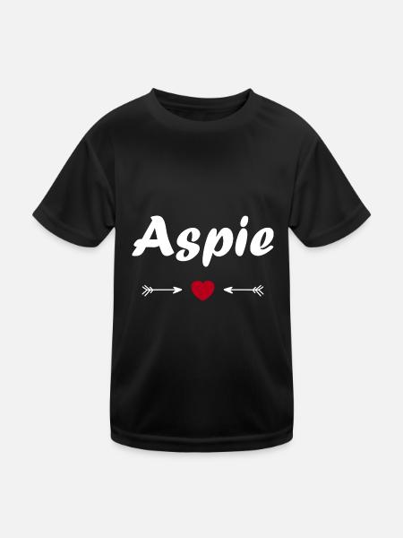 Aspie - T-shirt sport Enfant - noir - Devant