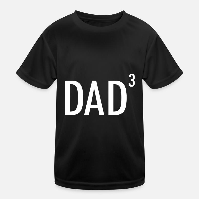 Father Three Children Triplets Pregnancy Baby Kids Functional T-Shirt