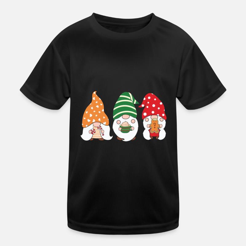 Weihnachten Weihnachtmann Gnomies Kinder Funktions-T-Shirt