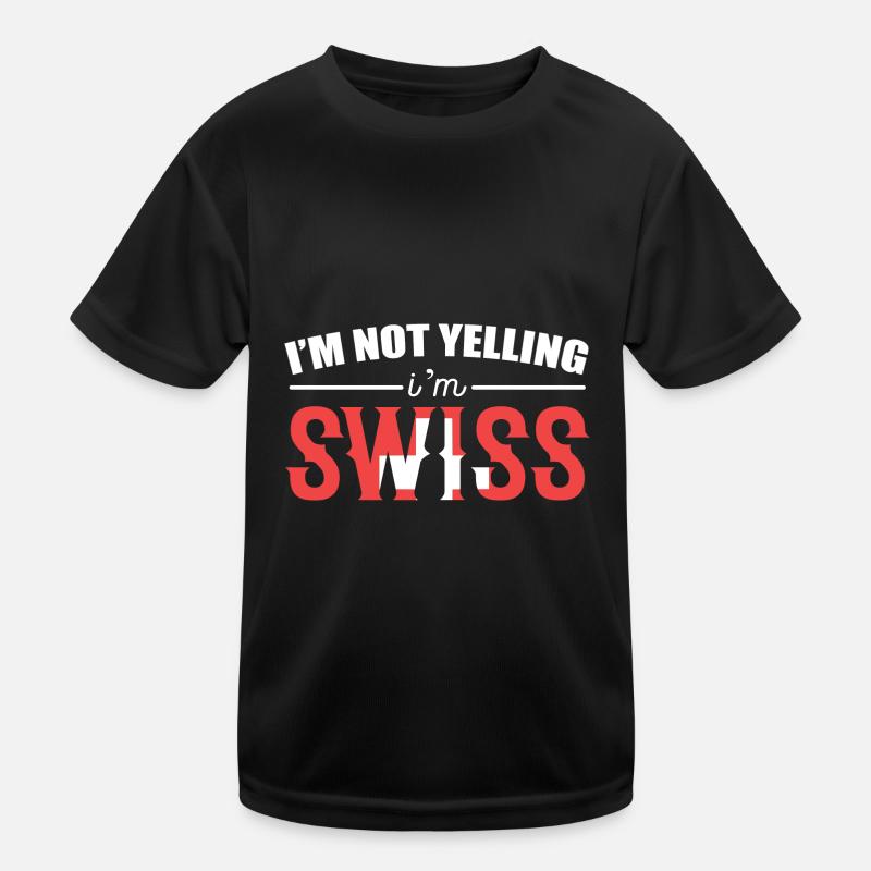 Schweiz Schweizer Schweizerdeutsch Kinder Funktions-T-Shirt