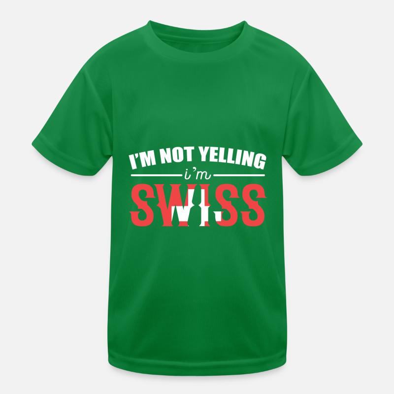 Schweiz Schweizer Schweizerdeutsch Kinder Funktions-T-Shirt
