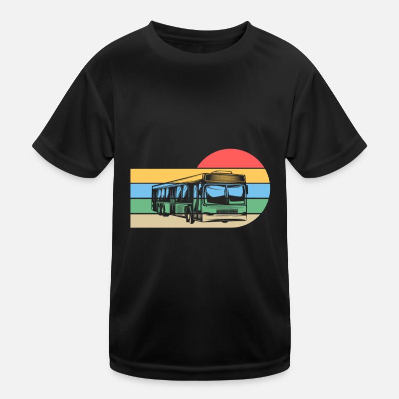 Busfahrer Bus Kinder Funktions-T-Shirt