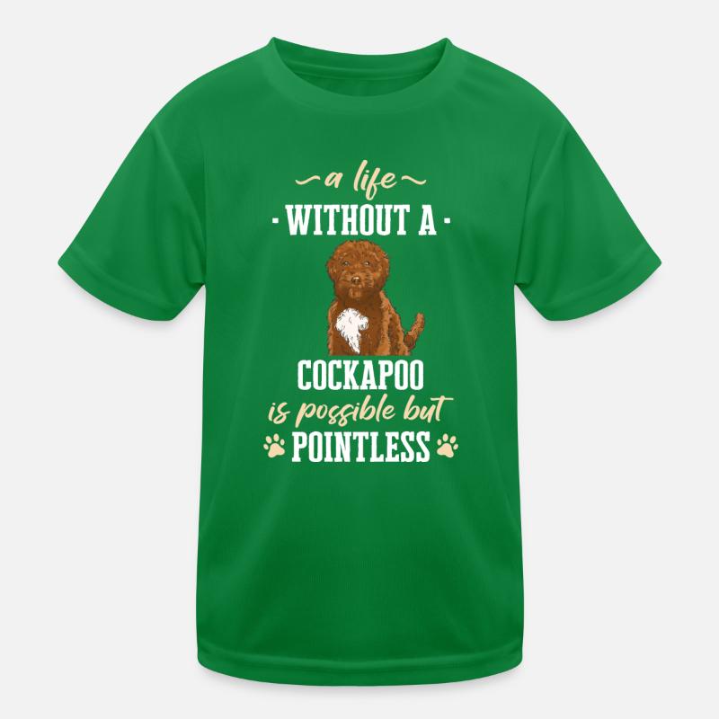 Cockapoo Dog Kids Functional T-Shirt