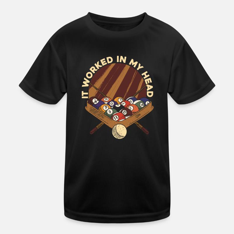 Billard Poolbillard Kinder Funktions-T-Shirt