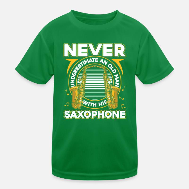 Saxophone Saxophone T-shirt sport Enfant