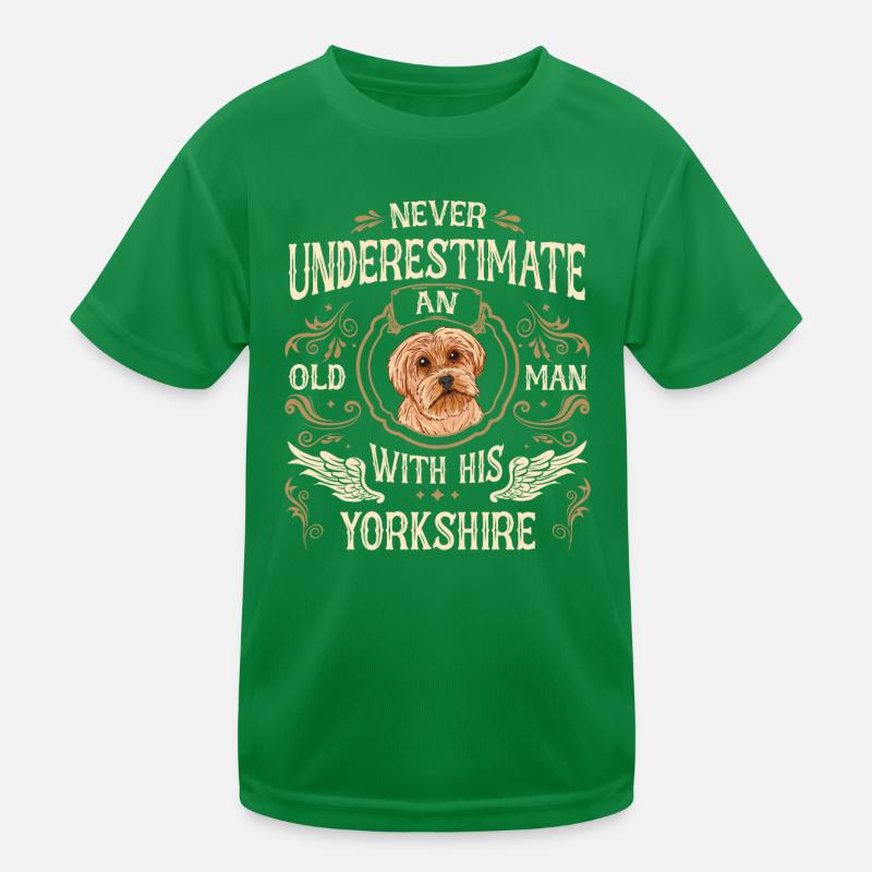 Yorkshire Terrier Hund Kinder Funktions-T-Shirt