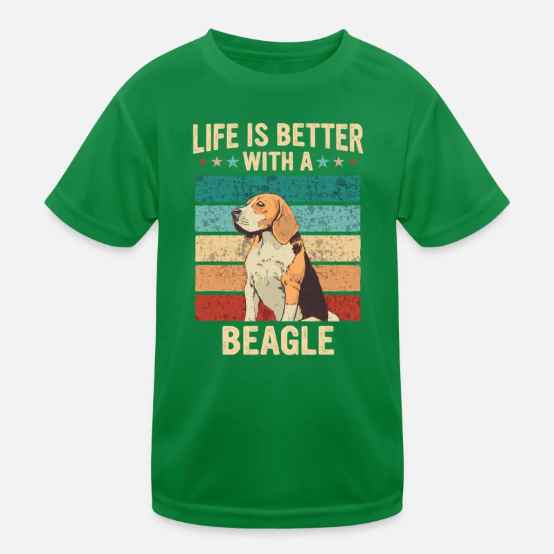 Chien Beagle T-shirt sport Enfant