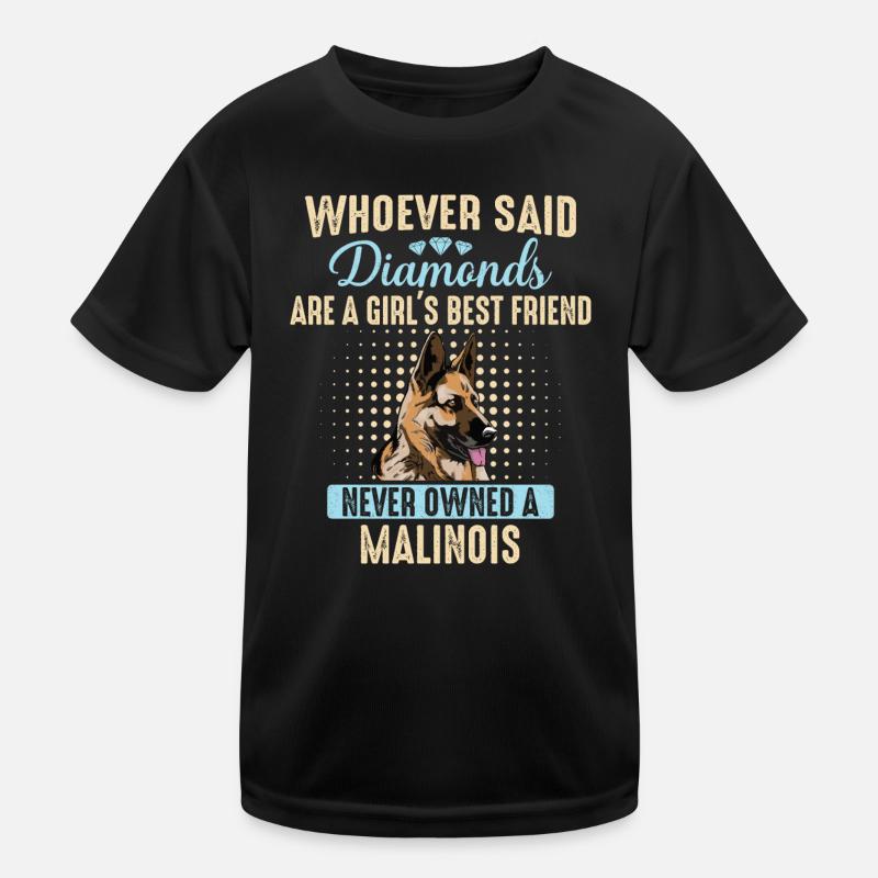 Malinois Hund Kinder Funktions-T-Shirt