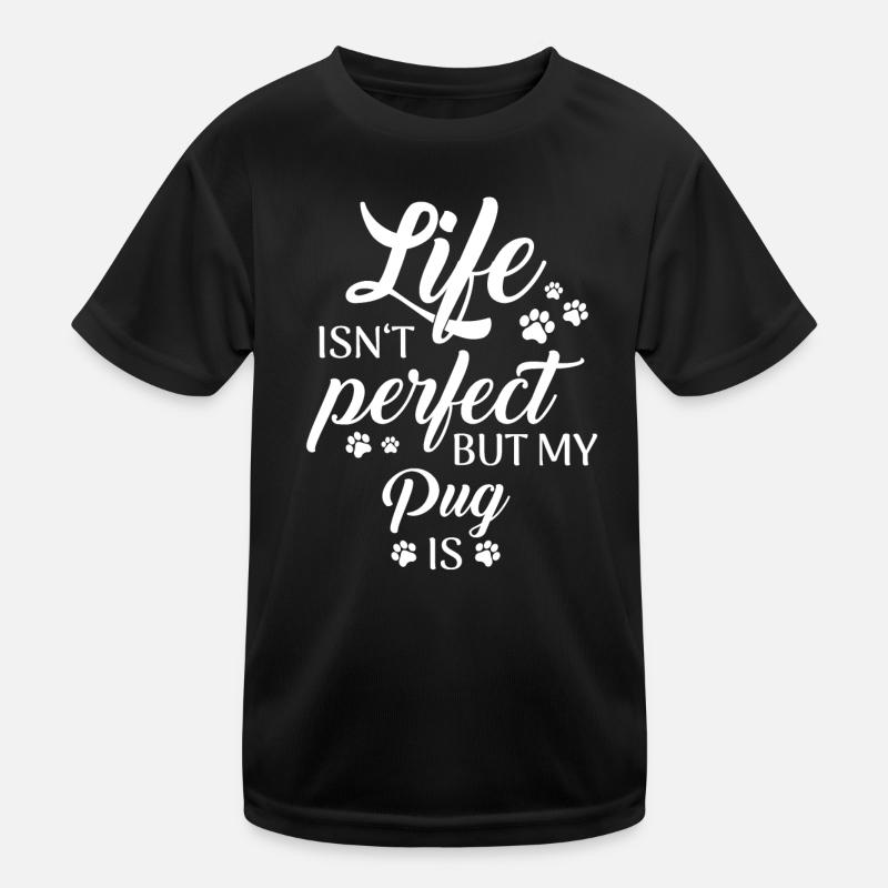 Mops Möpse Hund Kinder Funktions-T-Shirt