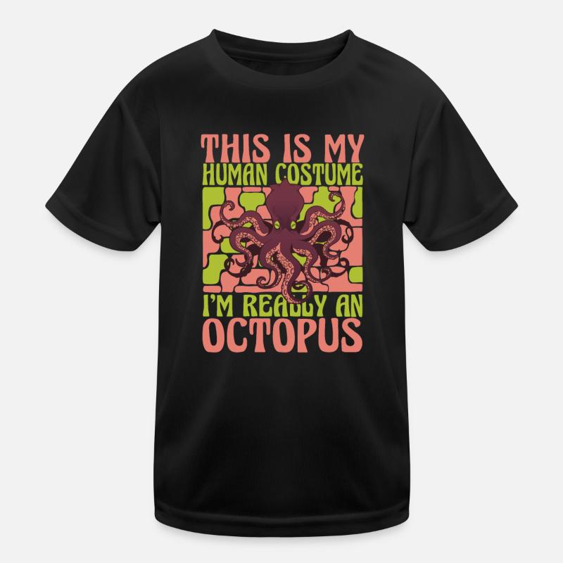 Octopus Octopus Seiche Animal T-shirt sport Enfant