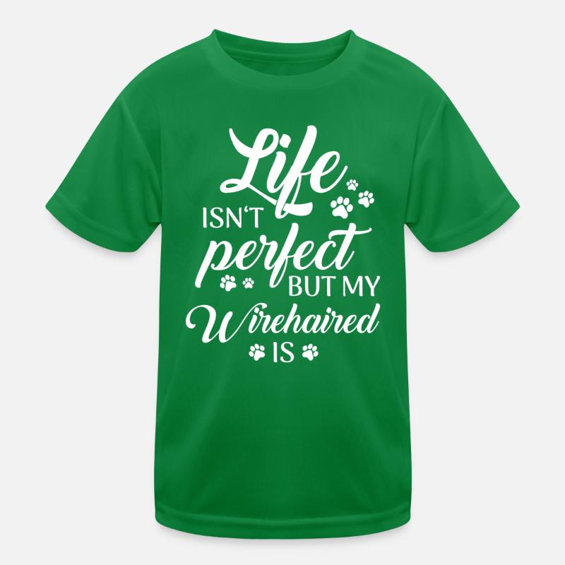 German Wirehair Dog Kids Functional T-Shirt