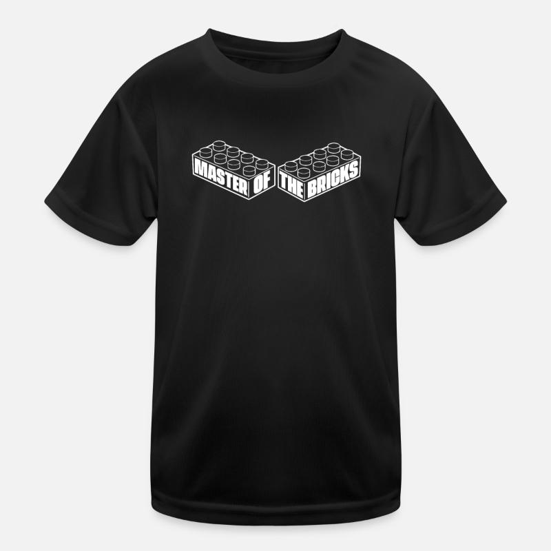 Brick Builder Brick Building Master Builder Kinder Funktions-T-Shirt