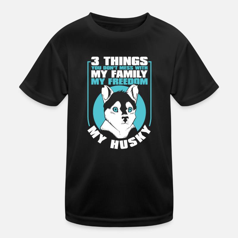 Siberian Husky Dog Kids Functional T-Shirt