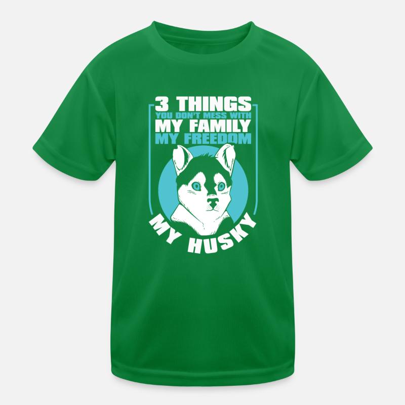 Chien Husky Sibérien T-shirt sport Enfant