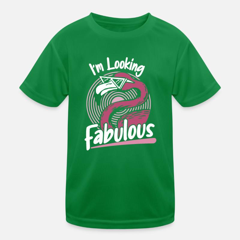 Flamingo Tier Rosa Kinder Funktions-T-Shirt