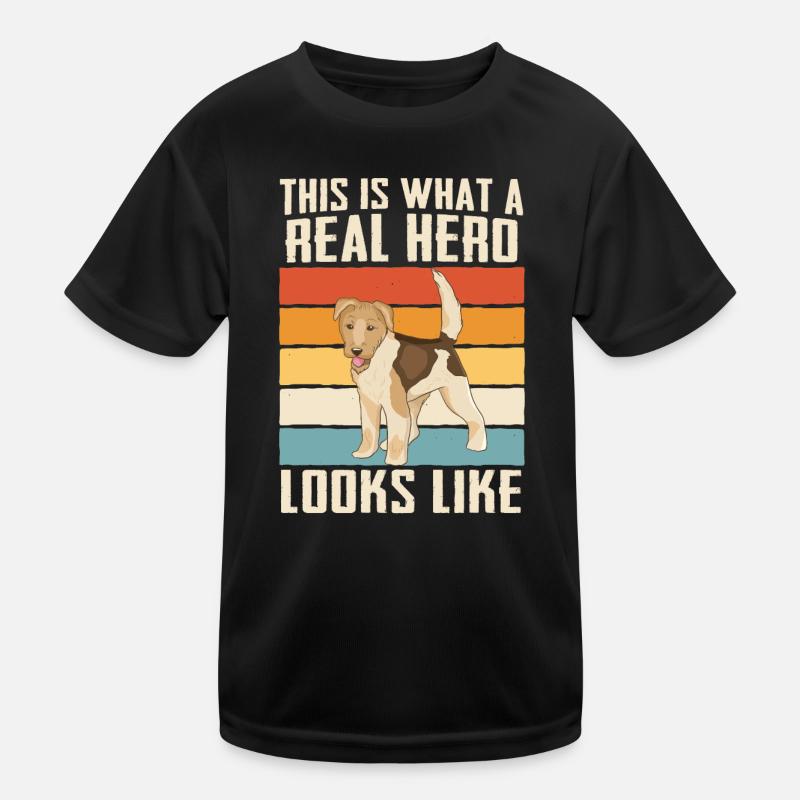 Fox Terrier Dog Kids Functional T-Shirt