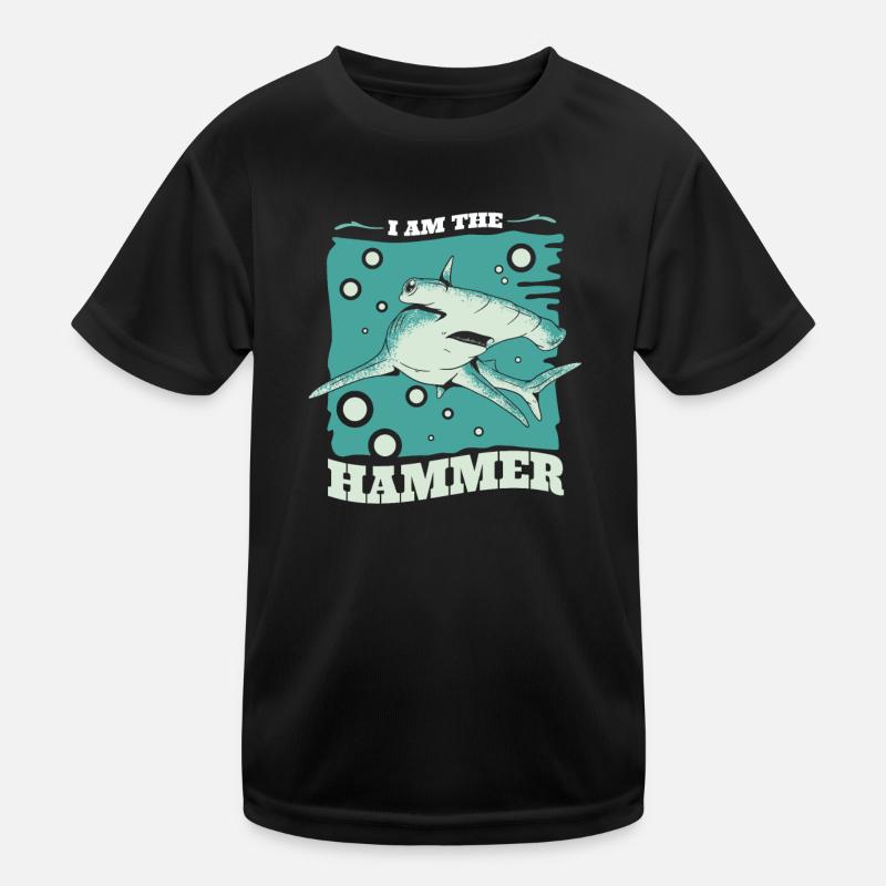Requin-marteau Poisson Poissons Animaux Requins T-shirt sport Enfant