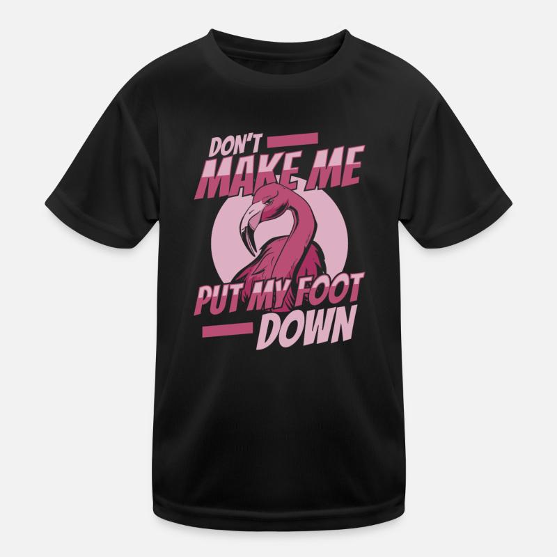 Flamingo Tier Rosa Kinder Funktions-T-Shirt