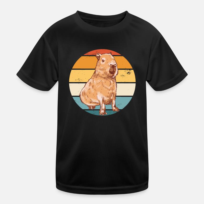 Capybara Nagetier Tier Kinder Funktions-T-Shirt
