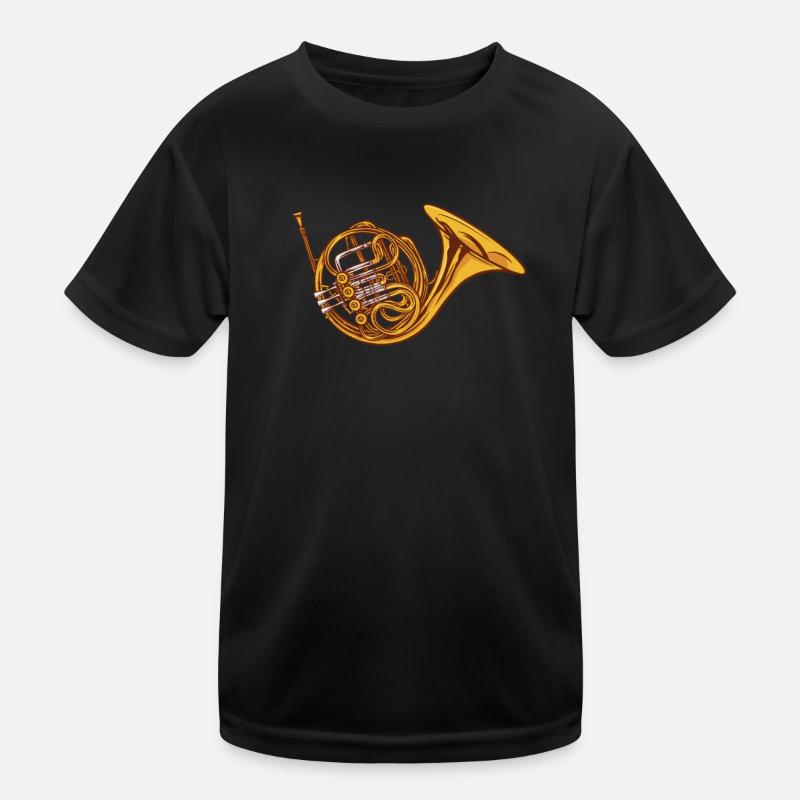 French Horn Instrument Kids Functional T-Shirt