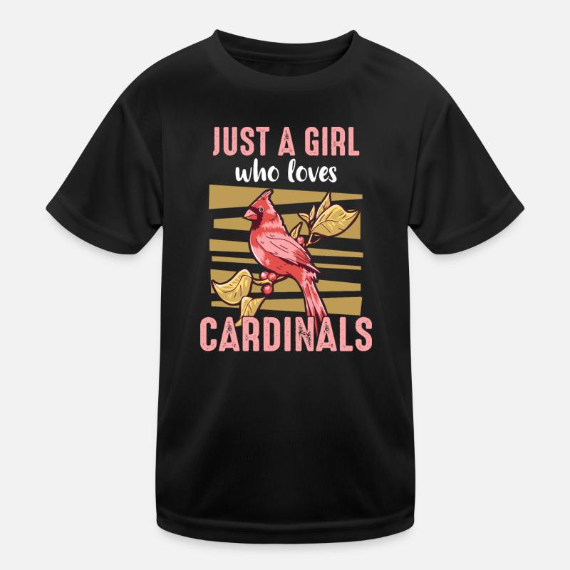 Cardinal Red Cardinal Vogel Red Cardinal Kids Functional T-Shirt
