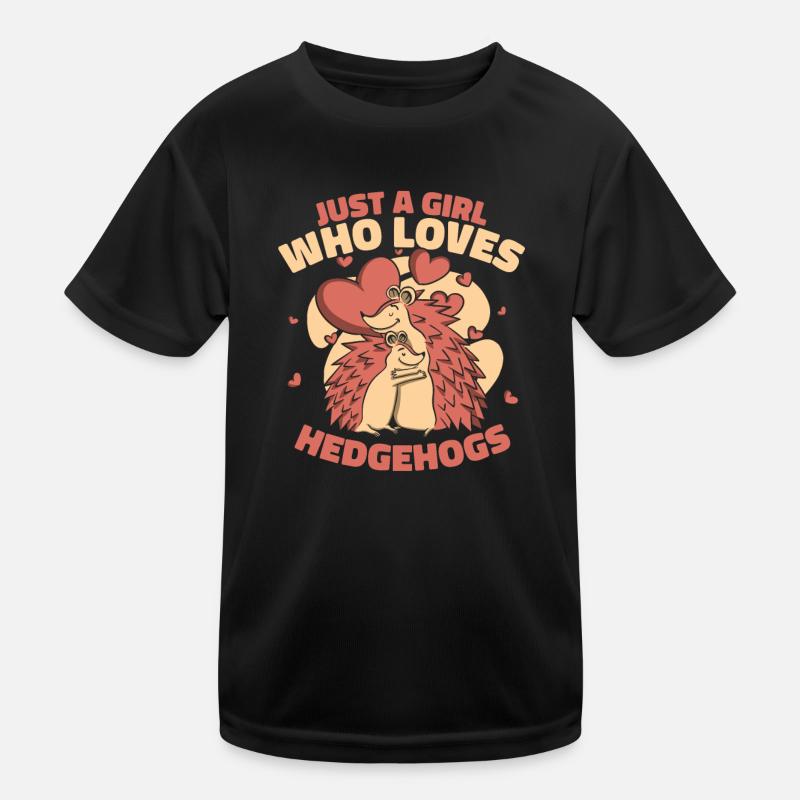 Igel Stachelig Tier Igel Kinder Funktions-T-Shirt