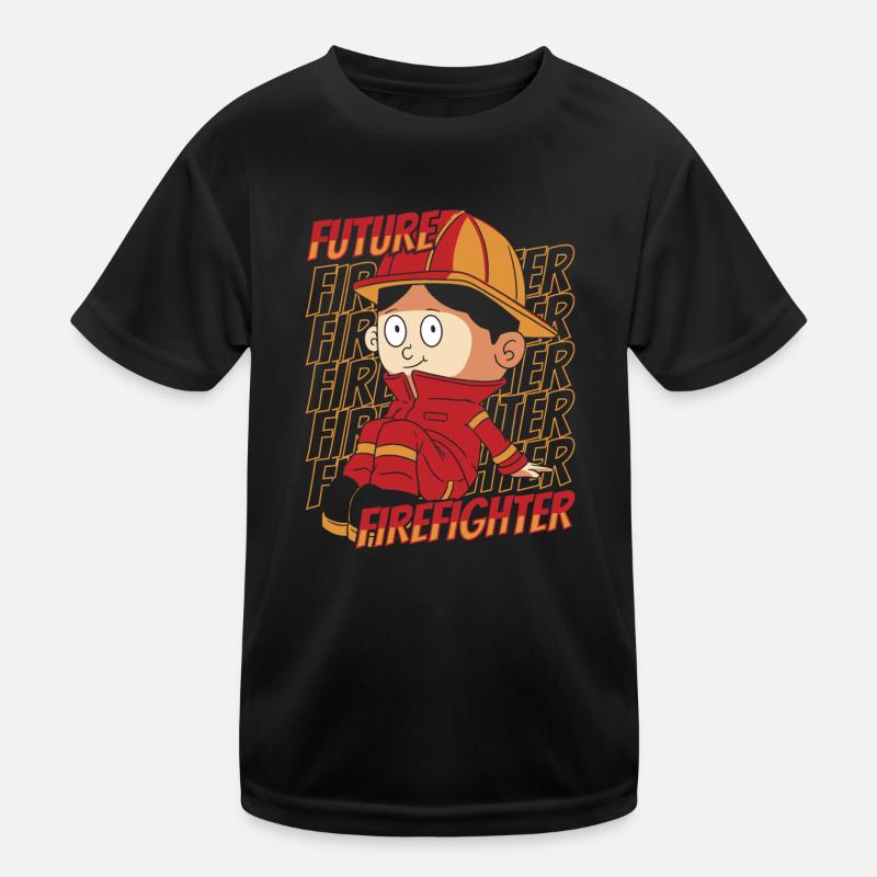 Feuerwehrmann Kinder Funktions-T-Shirt