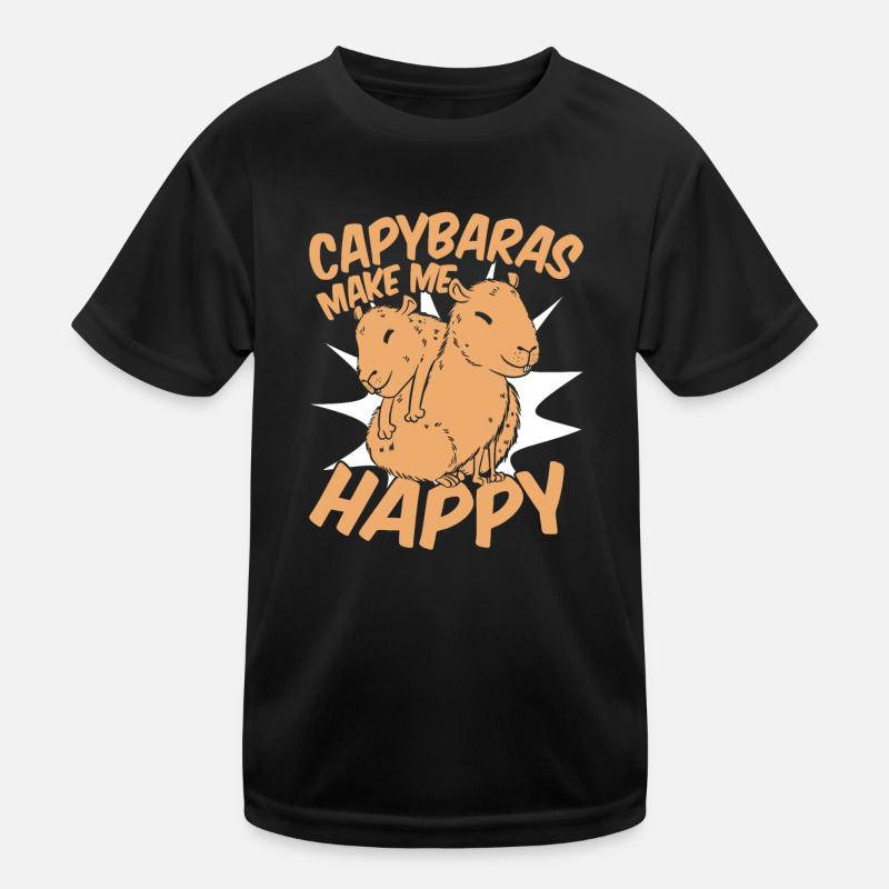 Capybara Nagetier Tier Kinder Funktions-T-Shirt