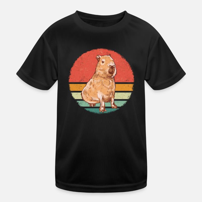 Capybara Rongeur Animal T-shirt sport Enfant