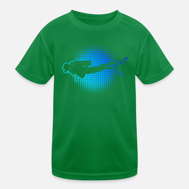 Diver Scuba Diver Scuba Diver Femmes Plongée Libre T-shirt sport Enfant