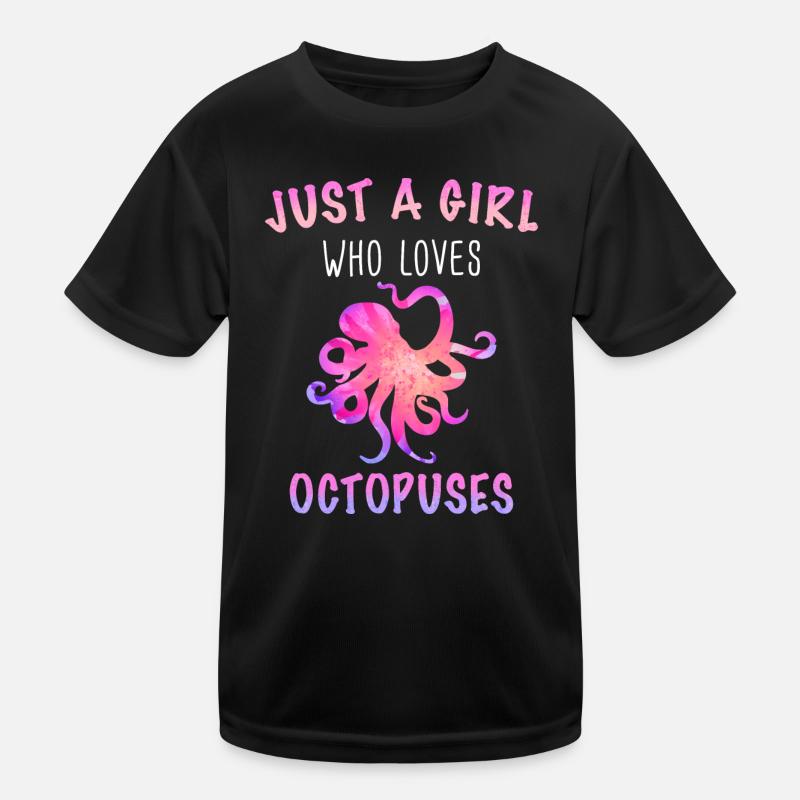 Octopus Octopus Seiche Animal T-shirt sport Enfant