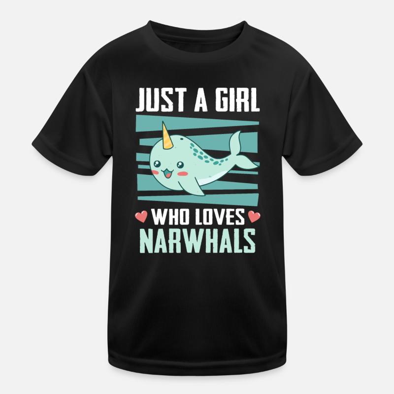 Narval Baleine Océan Narvals Baleines Baleines Baleines T-shirt sport Enfant
