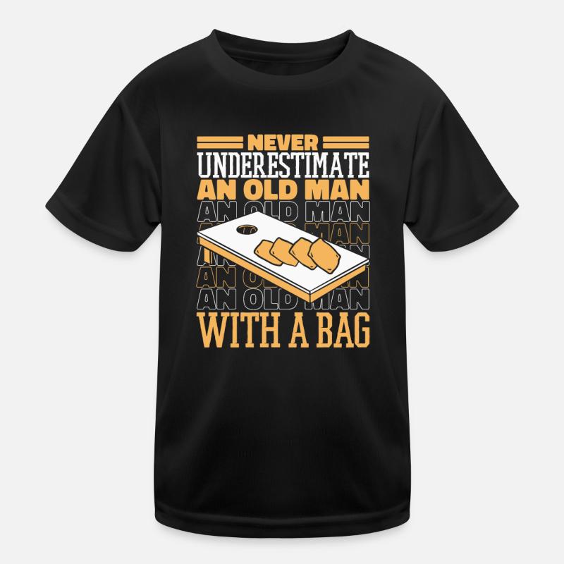 Cornhole Bean Bag Cornhole Spieler Kinder Funktions-T-Shirt