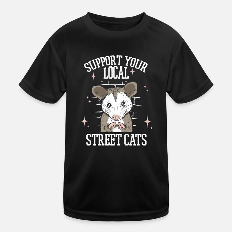 Opossum Possum Tier Kinder Funktions-T-Shirt