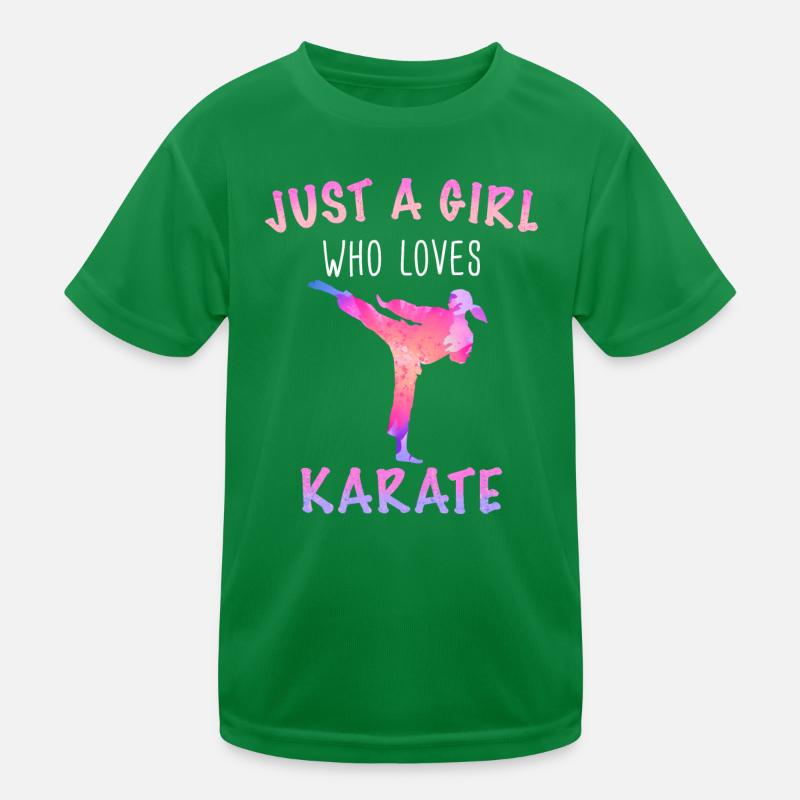 Karate Karate Fighter Martial Arts Kids Functional T-Shirt