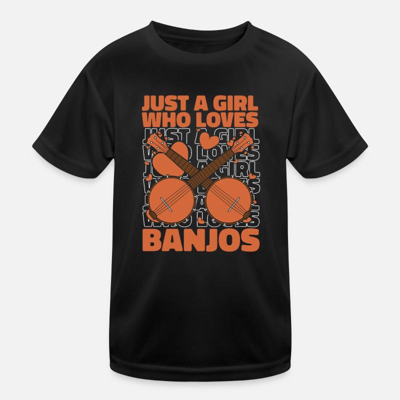 Banjo Instrument Kids Functional T-Shirt