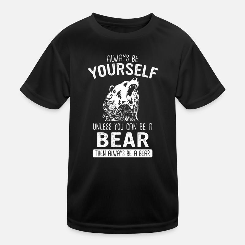 Bear Grizzly Bear Brown Bear Bears Kids Functional T-Shirt