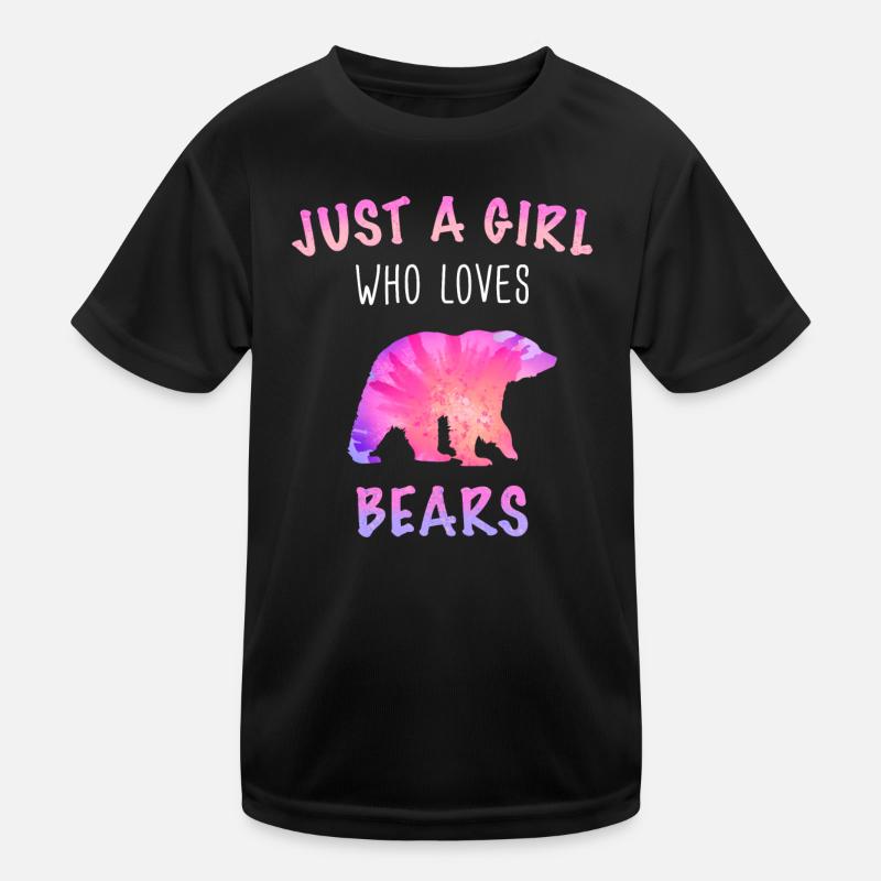 Bear Grizzly Bear Brown Bear Bears Kids Functional T-Shirt