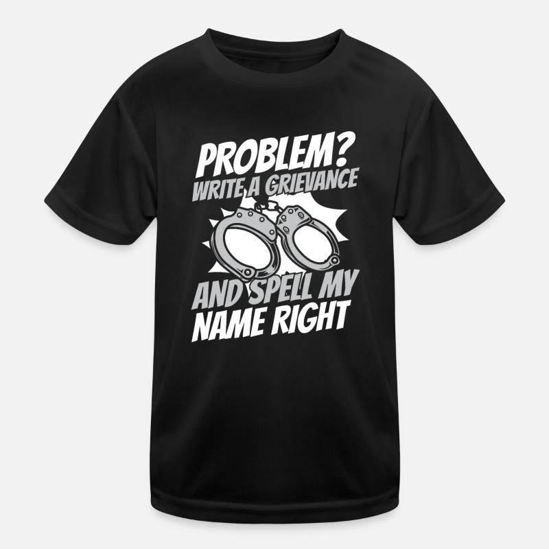Correctional Officer Guard Prison Prison Kids Functional T-Shirt