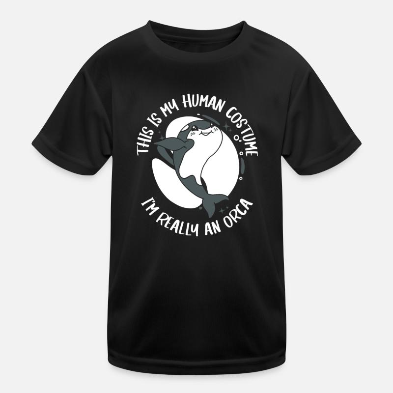 Orca Killerwal Ozean Tier Wale Kinder Funktions-T-Shirt
