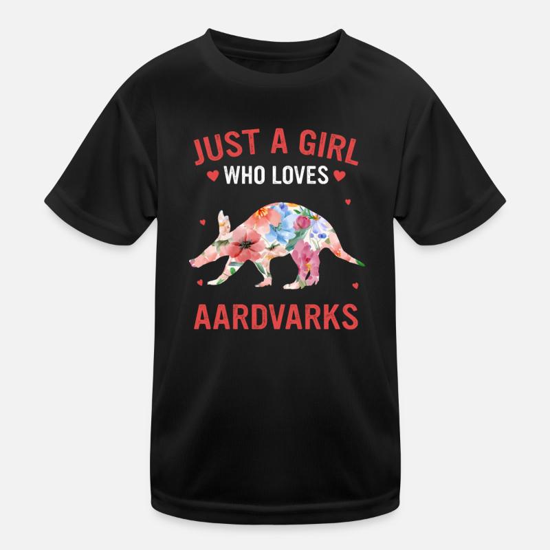 Erdferkel Kinder Funktions-T-Shirt