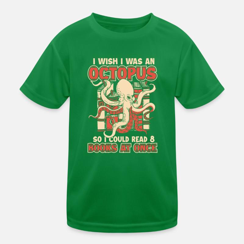 Octopus Kraken Cuttlefish Tier Kinder Funktions-T-Shirt