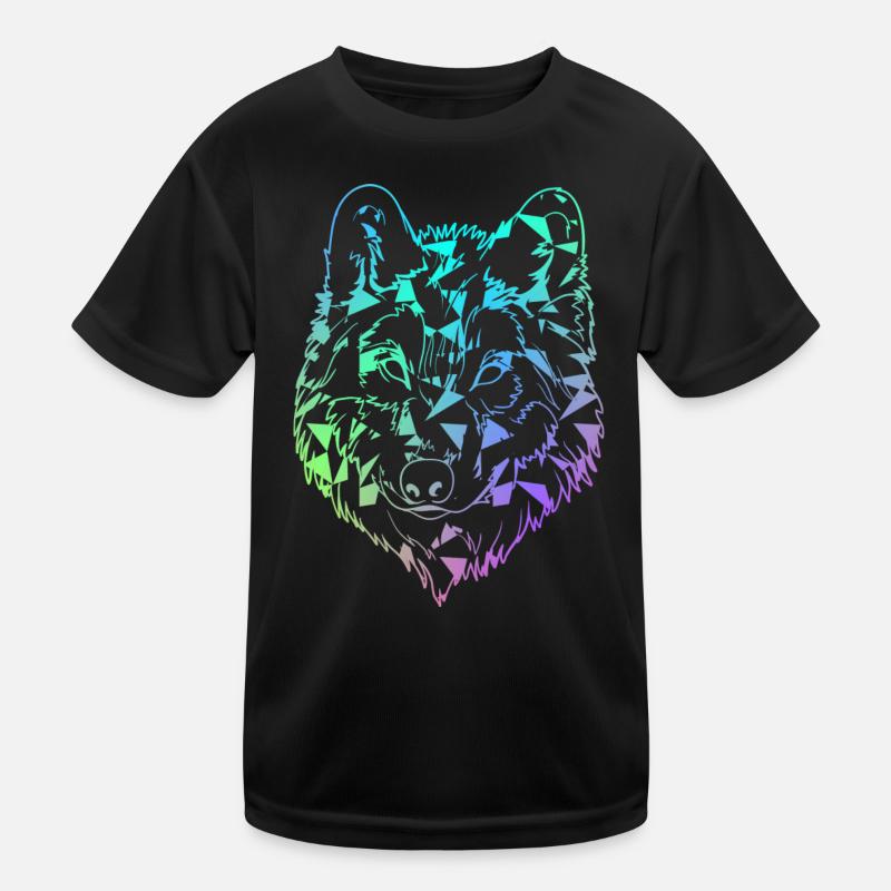 Wolf Kinder Funktions-T-Shirt