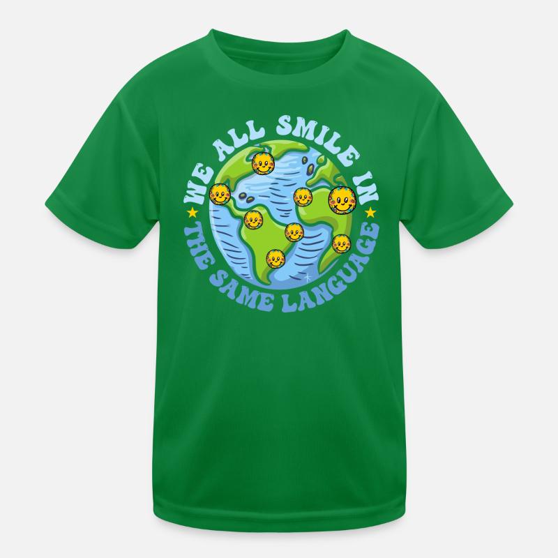 We All Smile In The Same Language Fun ESL Teacher T-shirt sport Enfant