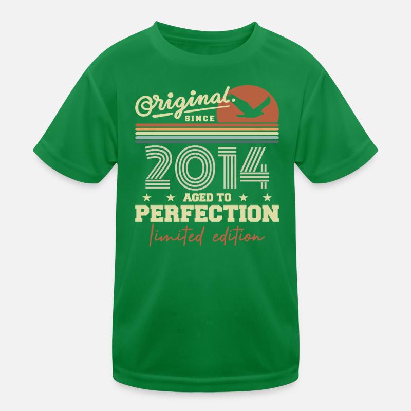 Original 2014 cadeau anniversaire 2014 rétro 2014 T-shirt sport Enfant